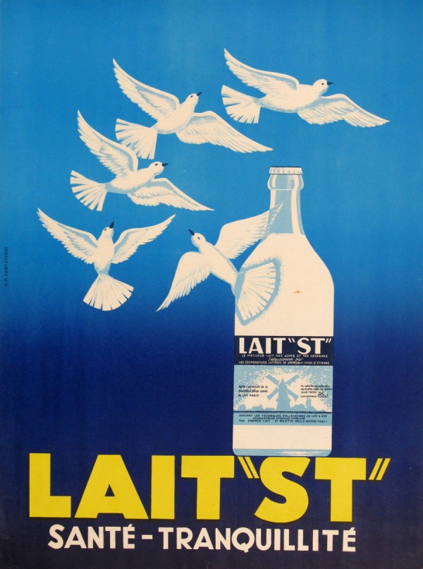 Lait Sante Tranquillite Poster  Print